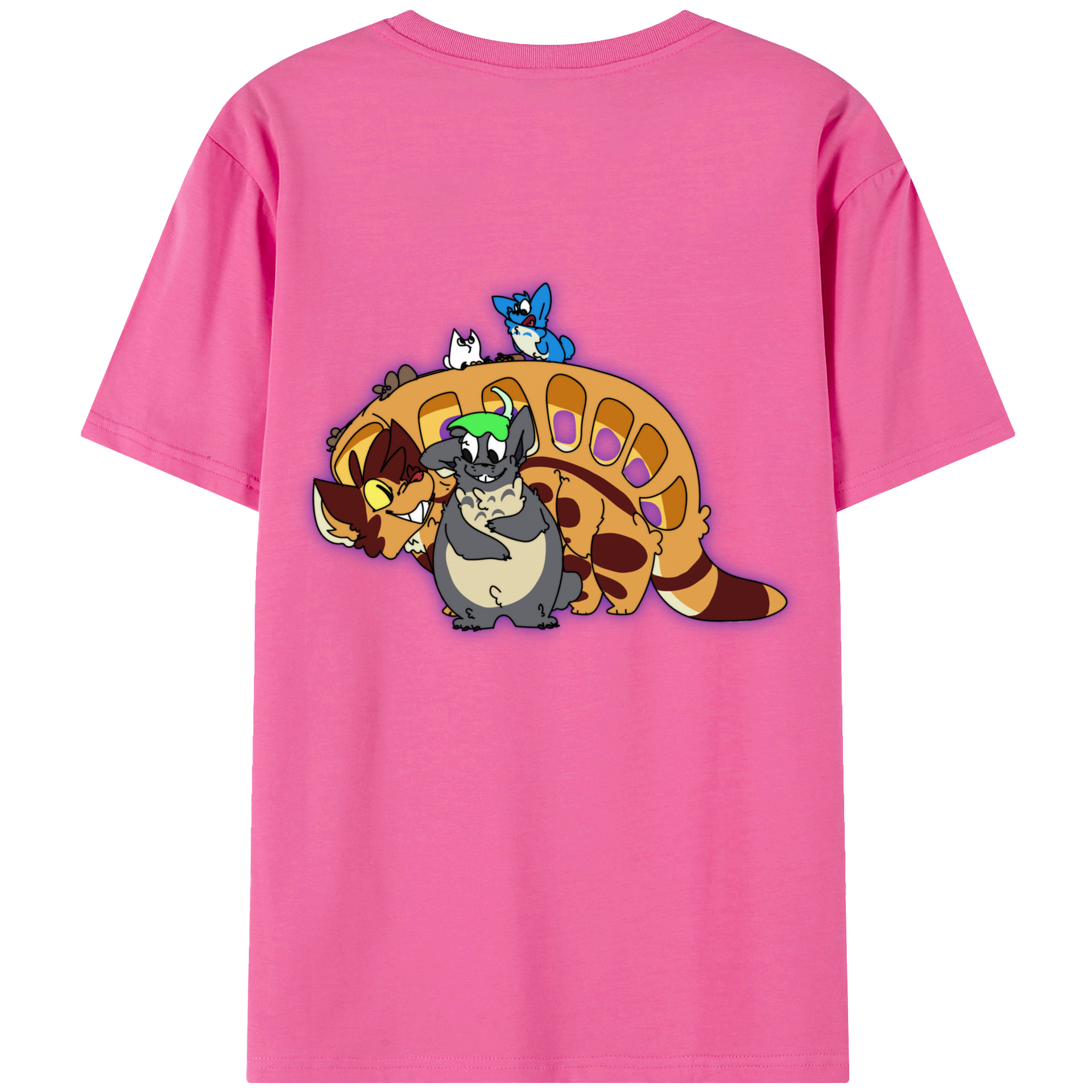 （画像用） となりのトトロ 草壁メイ 草壁サツキ My Neighbor Totoro Satsuki Kusakabe Mei Kusakabe レディース半袖Tシャツ(バックプリント)